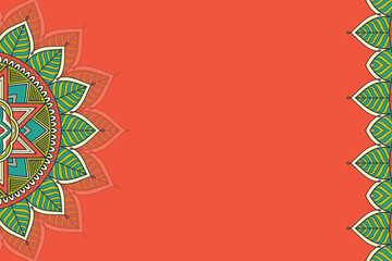 Vector ornamental background with mandala