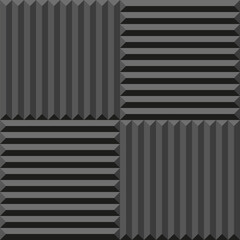 Acoustic Foam Seamless Pattern. Soundproofing Acoustic Texture. Vector