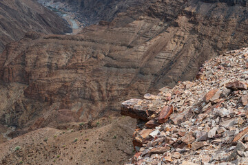 rocky canyon edge