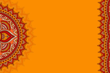 Vector ornamental background with mandala - 431436023