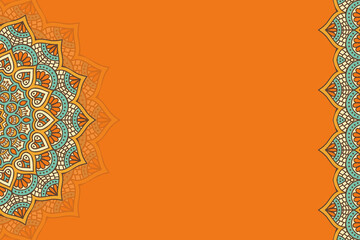 Vector ornamental background with mandala