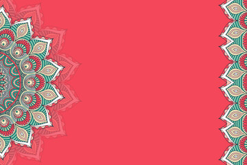 Vector ornamental background with mandala