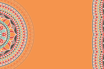 Vector ornamental background with mandala