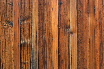 a wall of old planks