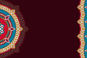 Vector ornamental background with mandala - 431438839