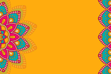 Vector ornamental background with mandala