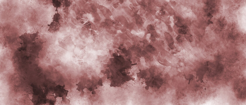 Abstract red on white watercolor splash paint texture or grunge background