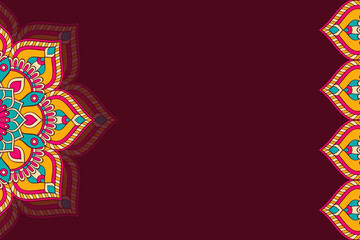 Vector ornamental background with mandala