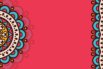 Vector ornamental background with mandala