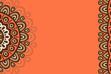 Vector ornamental background with mandala