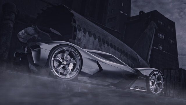 Alfa Romeo 8C-R Tazio Hypercar design study