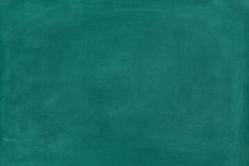 Green Chalkboard. Chalk texture school board display for background. chalk traces erased with copy space for add text or graphic design. Backdrop of Education concepts