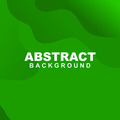 Illustration of abstract background gradient vector in green color. Good to use for banner, social media feed, poster and flyer template, etc.