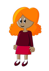 Little girl illustration