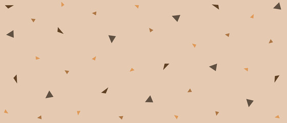 Abstract small brown triangle on brown background