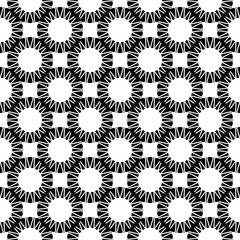 Vector seamless pattern with line art  and shape ornament . Vintage element for design in Victorian style for wallpaper and background