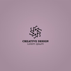 Gradient Abstract Creative Logo Design Vector EPS10