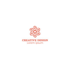 Orange Simple Creative Design Logo Vector EPS10
