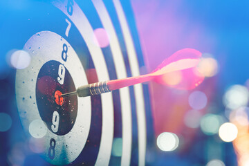 Bullseye is a target of business. Dart is an opportunity and Dartboard is the target and goal. So...