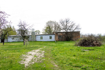 Obraz premium Modern brick buildings of the Soviet Union in the Kirovograd region