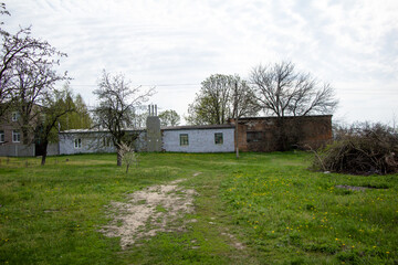 Obraz premium Modern brick buildings of the Soviet Union in the Kirovograd region
