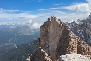 Landscapes from the top of the Croda Fiscalina mount, in Dolomites