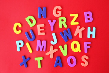 .Colored, magnetic letters