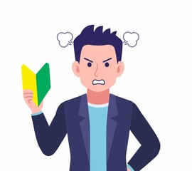 Male wearing a dark jacket