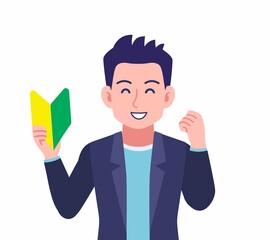 Male wearing a dark jacket