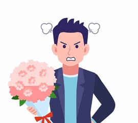 Male wearing a dark jacket