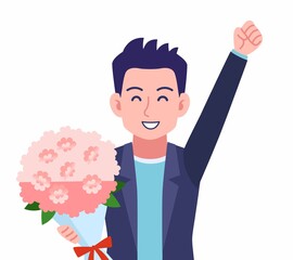 Male wearing a dark jacket