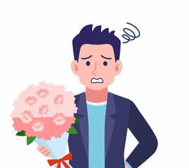 Male wearing a dark jacket