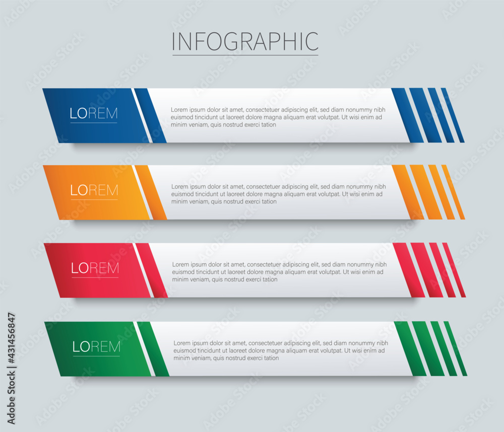 Aufkleber set of modern square isolated color frame template background vector illustration eps10