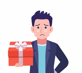 Male wearing a dark jacket