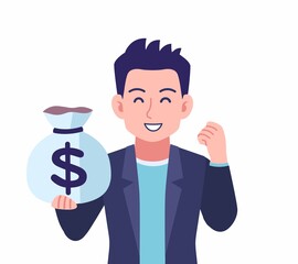 Male wearing a dark jacket