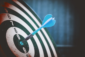 Bullseye is a target of business. Dart is an opportunity and Dartboard is the target and goal. So...