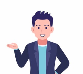 Male wearing a dark jacket