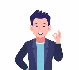 Male wearing a dark jacket