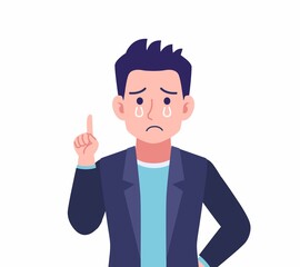 Male wearing a dark jacket