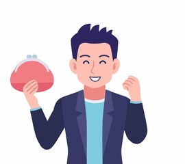 Male wearing a dark jacket