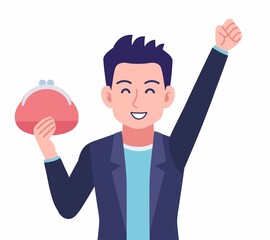 Male wearing a dark jacket