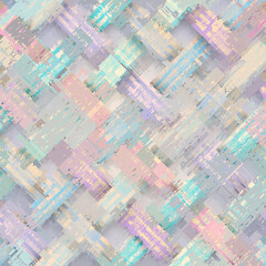 Fototapeta premium Vector image with imitation of grunge datamoshing texture.