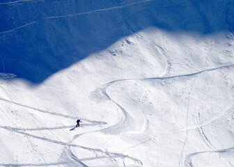 Ski tour in the Transylvanian Alps, Carpathians, Romania, Europe