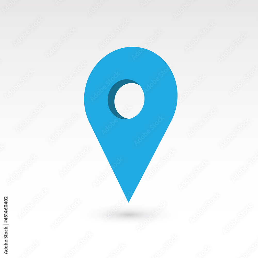 Aufkleber map pointer - 3d vector object