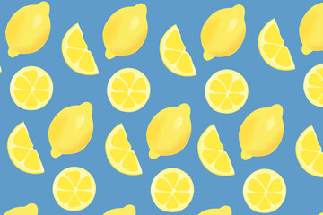 Bright juicy appetizing lemon background.