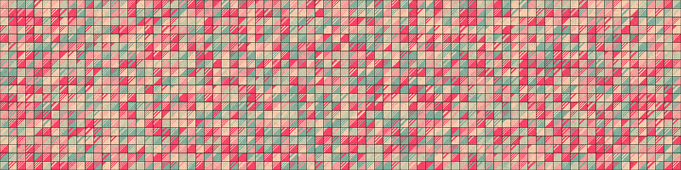 Fototapeta premium Abstract Geometric Pattern generative computational art illustration