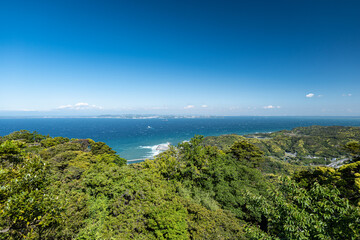 初夏の千葉県鋸山山頂からの眺め　5月