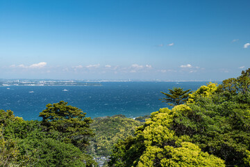 初夏の千葉県鋸山山頂からの眺め　5月