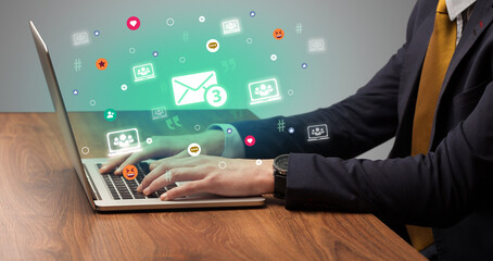 Hand surfing on the social media