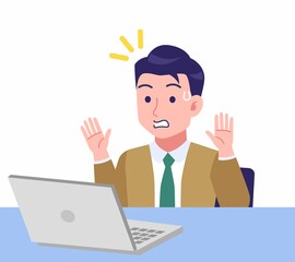 Young man in green tie